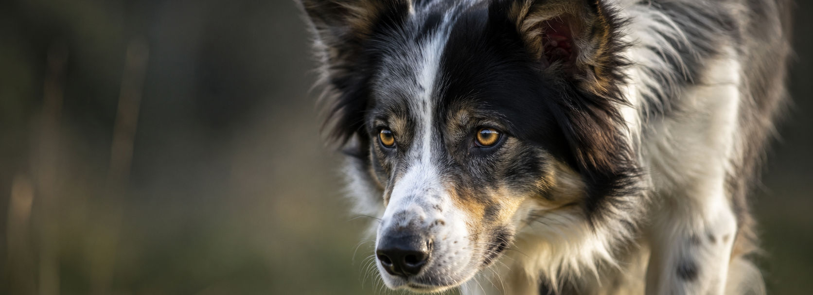 Hund fixiert